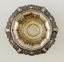 Antik ezüst (Ag.) talpas kínáló, jelzett (1836), mesterjeggyel (AH), m:13 cm, d:20 cm, nettó:390 g