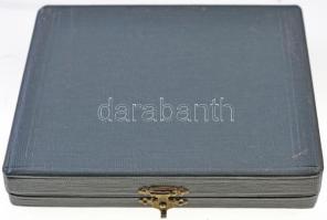 1960. "Az Első Országos Postás Bélyegkiállítás Budapest 1960. XII. 25" Br, Al plakett, ere...