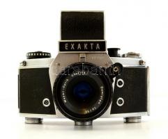 Exakta VX 1000 fényképezőgép Meyer-Optik Görlitz Domiplan 2,8/50 objektívvel, saját tokjában