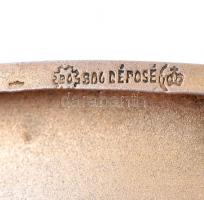 Ezüst(Ag) art deco cigarettatárca rubin kövekkel, jelzett, 9x8 cm, nettó: 96,9 g / Silver art deco c...