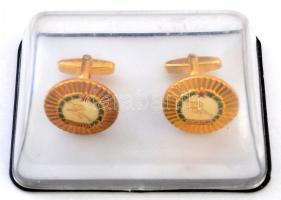 Budapesti Honvéd S.E. mandzsettagomb pár, tokban