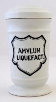 Gyógyszeres doboz, Amvlum liquefact felirattal, jelzés nélkül, hibátlan, m:16 cm