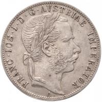 Ausztria 1871A 1Fl Ag Ferenc József (12,36g) T:2 / Austria 1871A 1 Florin Ag Franz Joseph (12,36g) C:XF Krause KM#2221