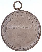 ~1920. "Budapest Sport Egyesület Versenydíja" ezüstözött Br díjérem akasztóval (41mm) T:2-