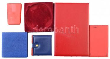 17db kitüntetés doboz, közte az 1956-os "Ungarnhilfe" kitüntetés doboza és a "Magyar ...