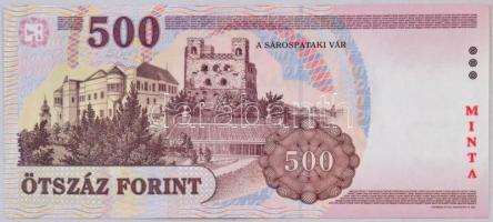 1998. 500Ft "MINTA" alacsony "EA0000041" sorszámmal T:I / Hungary 1998. 500 Fori...