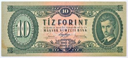 1947. 10Ft T:III szép papír / Hungary 1947. 10 Forint C:F nice paper Adamo F2