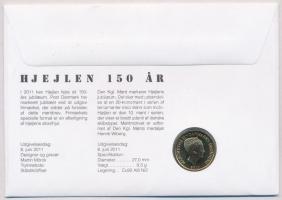Dánia 2011. 20K Cu-Al-Ni "150 éves az SS Hjeljen" érmés borítékban alkalmi bélyegzéssel és...