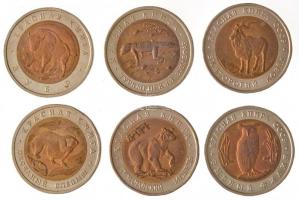 Szovjetunió 1991. 5R "Bagoly" + 1991. 5R "Hegyi kecske" + Oroszország 1992. 10R ...