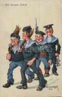 'Auf kurzem Schritt' / K.u.K. mariners humour, C. Fano Pola s: Ed Dworak (EK)