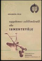1953-1956 Kis szőlészeti nyomtatvány tétel: növényvédelmi röplap (peronoszpóra ellen), 2 db ismertet...