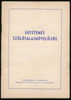1953-1956 Kis szőlészeti nyomtatvány tétel: növényvédelmi röplap (peronoszpóra ellen), 2 db ismertet...