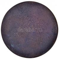 ~1970. "500.000km - Ikarus" zománcozott Br plakett, eredeti tokban (321,16g/110mm) T:2 sér...