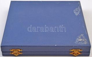 ~1970. "500.000km - Ikarus" zománcozott Br plakett, eredeti tokban (321,16g/110mm) T:2 sér...