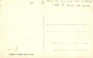 1915 Wrack der Citta di Jesi bei Pola / A Pola felett lelőtt első világháborús olasz léghajó / WWI T...