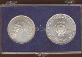 1973. 50Ft Ag + 100Ft Ag "Petőfi" pár T:BU Eredeti plasztiktokban!