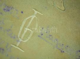 Gál István (?-):  Hölgy portré. Festett fali kerámia plakett, jelzett, hibátlan,  d:12,5 cm