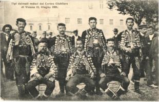 1908 Vienna, Wien; Corteo Giubilare, Tipi dalmati reduci / Franz Joseph Jubilee Procession, Dalmatian veteran soldiers