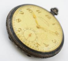 Uniom Chronométre ezüst(Ag) zsebóra, jelzett, d: 5 cm, nem jár, bruttó: 59,7 g