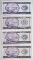 1969-1990. 500Ft (4xklf) T:I-,II