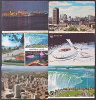Kb. 100 db MODERN kanadai városképes lap / Cca. 100 modern Canadian town-view postcards