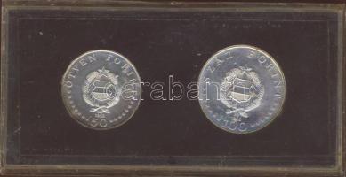 1968. 50Ft Ag + 100Ft Ag "Semmelweis" pár T:BU Eredeti plasztiktokban!