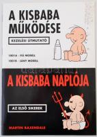 Martin Baxendale: A kisbaba működése + A kisbaba naplója. Bp., 1998, Animus. Kiadói papírkötés, kissé maszatos hátsó borítóval.