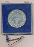 1976. 200Ft Ag "II. Rákóczi Ferenc" eredeti, plombált, MNB plasztiktokban T:BU kis patina
...