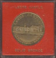 Nagy-Britannia modern Br emlékérem "Leeds kastély" T:1 Eredeti tokban!