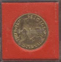 Nagy-Britannia modern Br emlékérem "Leeds kastély" T:1 Eredeti tokban!