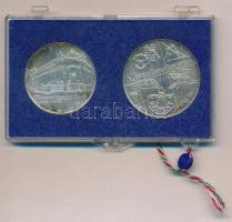 1974. 50Ft Ag + 100Ft Ag "MNB" pár, eredeti, plombált sérült MNB plasztiktokban T:BU patin...