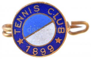 ~1930. Tennis Club 1899 zománcozott jelvény, hátoldalon GES - GESCH Törvény védve beütéssel (9mm) T:2