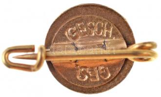 ~1930. "Tennis Club 1899" zománcozott jelvény, hátoldalon "GES - GESCH "Törvény ...