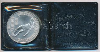 1981. 500Ft Ag "Labdarúgó Világbajnokság 1982" plasztik tokban T:BU