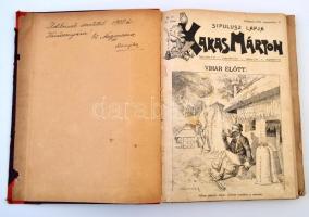 1896 Kakas Márton - Sipulusz lapja. egy szám. Egy Kakas Márton albuma (hiányos), valamint 14 db Pill...