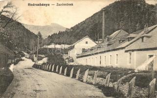 Hodrusbánya, Banska Hodrusa; Zúzóművek. Weisz Jakab kiadása / crushing mills (EM)