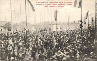 1906 Október 29. Kassa, Kosice; II. Rákóczi Ferenc és bujdosó társai temetése, főrendiház és képviselőház. kiadja Nyulászi Béla / funeral of Rákóczi (Rb)