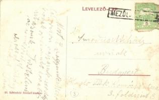 Mezőlaborc, Medzilaborce; Indóház, vasútállomás. Schönfeld Sámuel kiadása / railway station