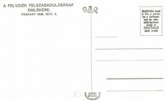 1938 Párkány, Stúrovó; bevonulás, díszkapu / entry of the Hungarian troops, decorated gate