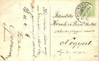 Pozsony, Pressburg, Bratislava; romok az 1913 május 17-ei nagy tűzvész után, Kaufmann kiadása / nach...