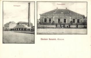 Abaújszina, Szina, Sena; Postaépület, Szeszgyár / post office, distillery