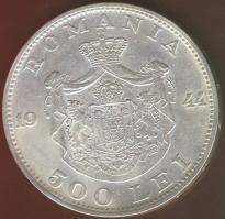 Románia 1944. 500L Ag T:2