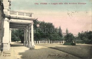 Fiume, Loggia nella villa Arciduca Giuseppe / villa (EK)