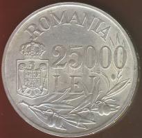 Románia 1946. 25000L Ag T:2 ph