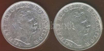 Románia 1942. 200L Ag (2x) T:2 egyiken kis ph