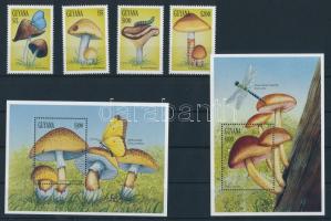 Mushroom set + mini sheet set + blockset Gomba sor + kisívsor + blokksor