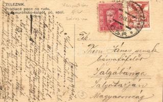 Vashegy, Zeleznik; Rimamurányi-salgótarjáni Rt. vasgyár / iron factory