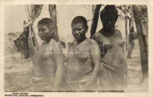 Tipos Indios / Indios del Chaco, Argentina / Argentine folklore, women (EK)