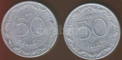 1953. 50f T:3 kis ph. + 1965. 50f T:3+ kis ph