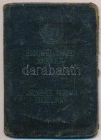1937 a Budapesti Orvosi Kamara fényképes tagsági igazolványa, tagsági bélyegekkel